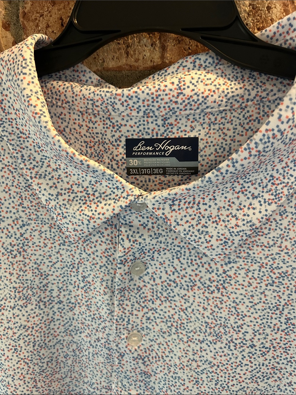 Ben Hogan Men's White with Microdot Golf Polo Size 3XL - Picture 2 of 4